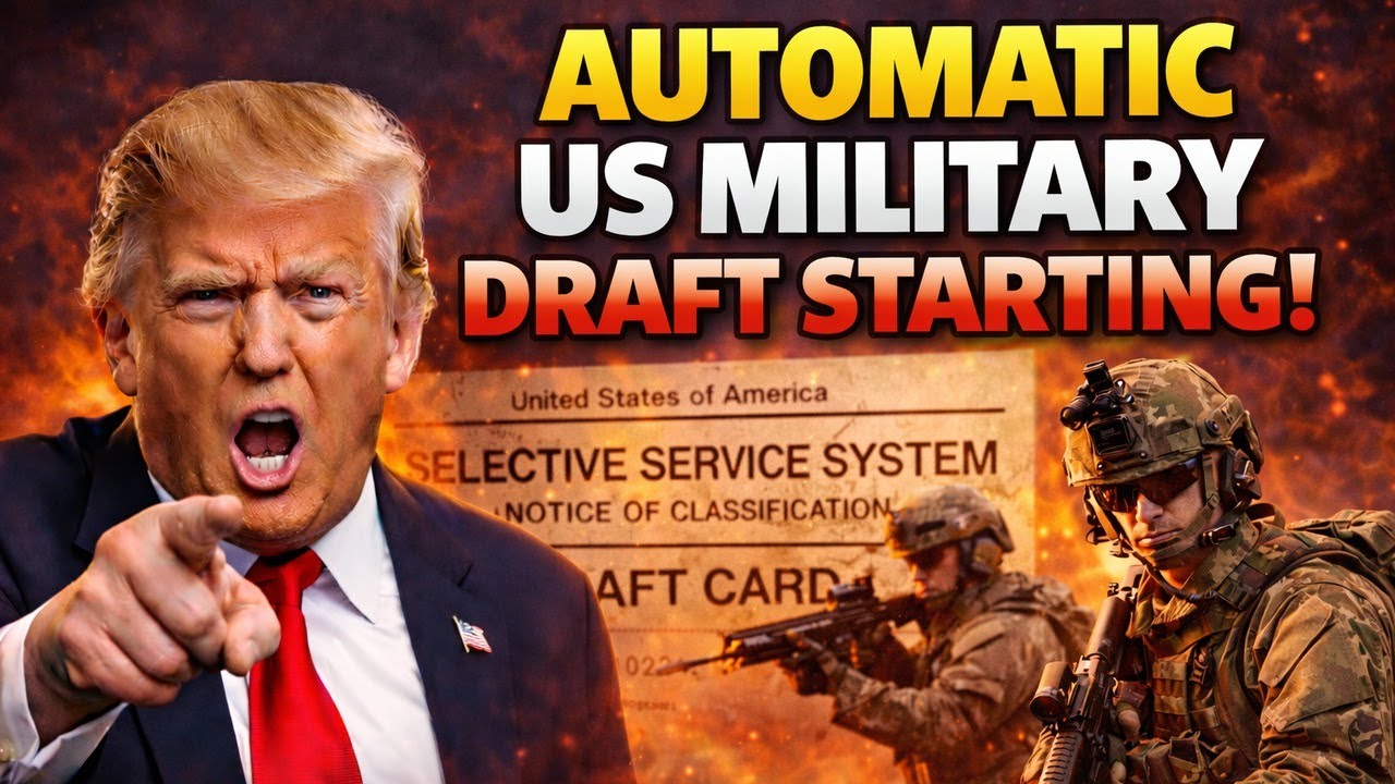 Automatic US Military Draft Begins This Year White House Announces