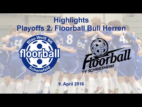 Floorball Highlights: Blau-Weiß 96 vs TV Schriesheim | 1. Playoff Spiel 15 / 16