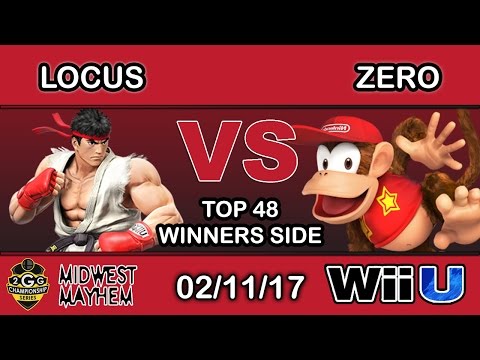 2GGC: Midwest Mayhem - UBCEA | Locus (Ryu) Vs. TSM | ZeRo (Diddy Kong) Top 48