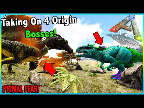 TAKING ON 2 ORIGIN BOSSES AT THE SAME TIME WITH AN ARMY OF INDOMINUSES! || ARK PRIMAL FEAR EP 33!