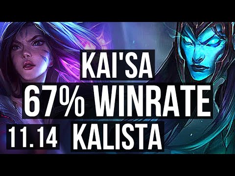 KAI'SA & Nautilus vs KALISTA & Thresh (ADC) | 8/1/8, 67% winrate, Dominating | KR Master | v11.14