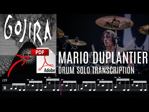 AB Drums Transcripts EP #10 - Mario Duplantier (GOJIRA) - Full Drum Solo Transcription