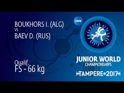 Qual. FS - 66 kg: D. BAEV (RUS) df. I. BOUKHORS (ALG) by VSU1, 12-1