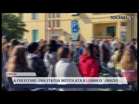 2021-10-09 FIRENZE - A FUCECCHIO UNA STATUA INTITOLATA A LUANA D'ORAZIO