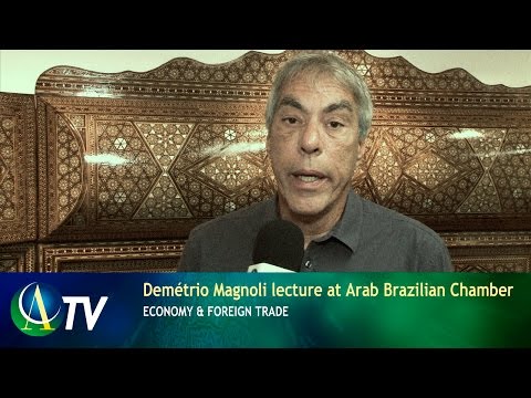 Demetrio Magnoli lecture at Arab Brazilian Chamber