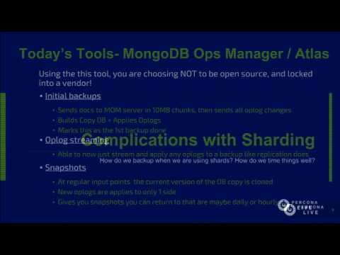 Current state of MongoDB Backup options