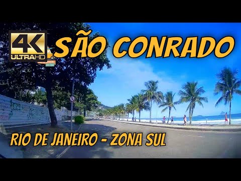 【4K】🚕 SÃO CONRADO | Tour to South and West zone | Rio de Janeiro by Car