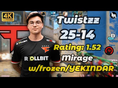 Twistzz (25-14) w/frozen/YEKINDAR (mirage) | FACEIT Ranked | Jan 15, 2026 #cs2 #Twistzz #faze