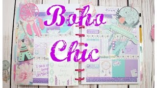 Plan With Me | Boho Chic | Planner Addict Box