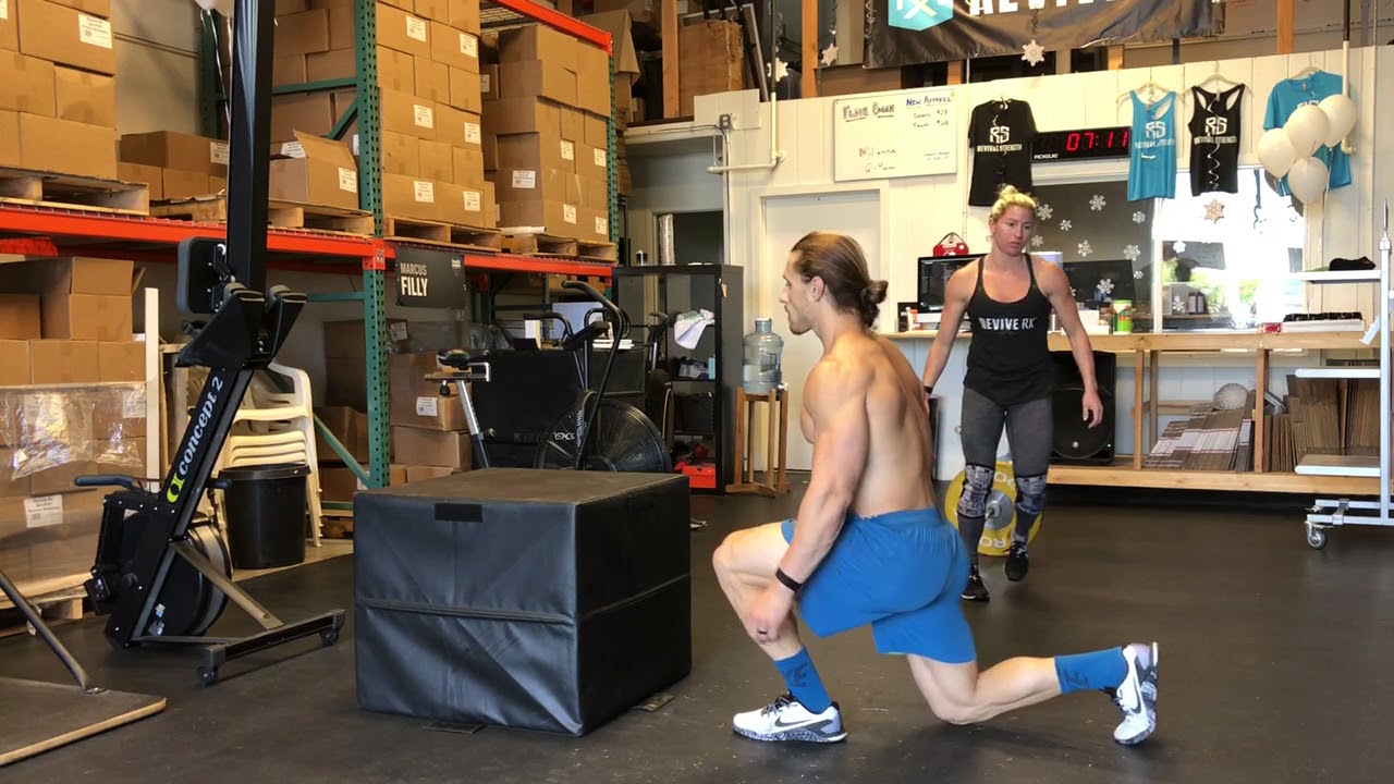Reverse Lunge to Step Up - YouTube