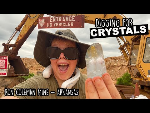 Digging For Crystals At The Ron Coleman Mine | Arkansas' Premier Crystal Mine