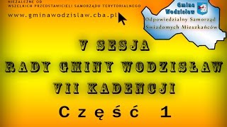 preview picture of video 'V Sesja Rady Gminy Wodzisław - Część 1 - 16.03.2015r.'