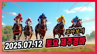 2025년 7월 12일 토요 제주경마 전체경주 모아보기