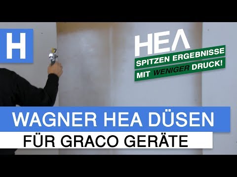 NEBELARM Airless spritzen mit WENIGER DRUCK! - Wagner Hea Düsen