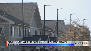 One dead, one hurt in pair of Champaign shootings