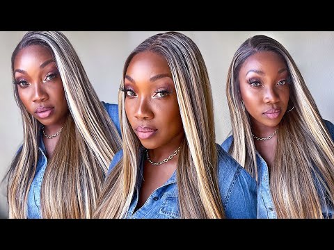 📣NEW Outre COLOR ALERT‼️ Outre BEXLEY Perfect Hairline Synthetic HD Lace Wig | DRFF4/BUTTERED TOAST