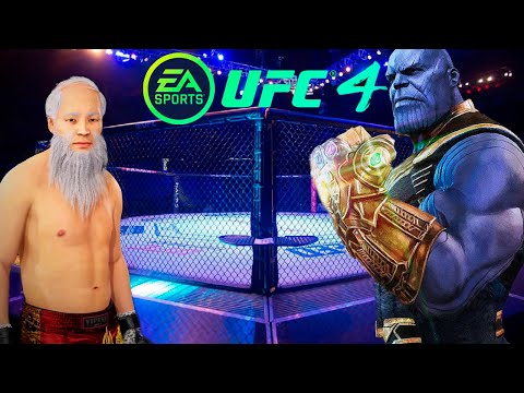 UFC4 Old Bruce Lee vs Marvel Thanos EA Sports UFC 4