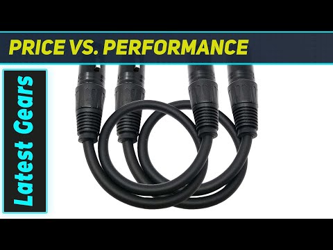 `Dlh Western 1FT DMX XLR Cables: Ultimate Short Connectors for Audio & Lighting