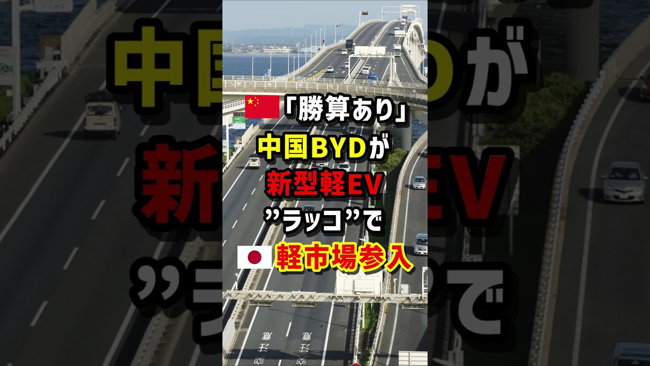 🇨🇳｢勝算あり｣中国BYDが新型軽EV“ラッコ”で🇯🇵軽市場参入　#海外の反応