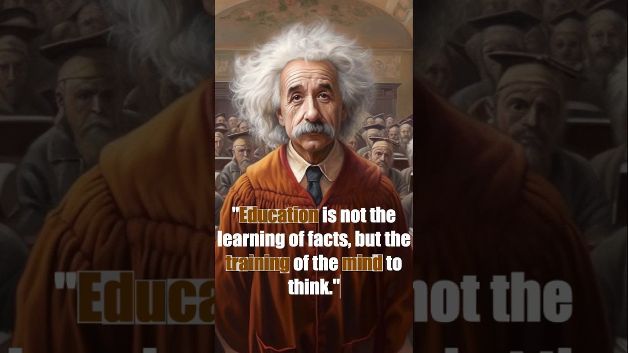 Albert Einstein - Education is Training The Mind to Develop a Deeper Understanding of the World