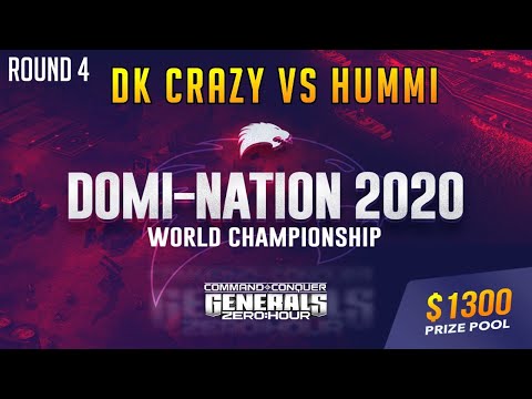$1300 DOMI-NATION Tournament - Round 4 - DK Crazy vs Hummi - Generals Zero Hour Online Multiplayer