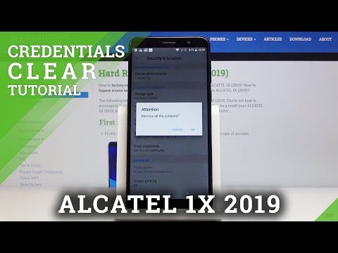 How to Clear Credentials in ALCATEL 1X 2019 – Delete Licenses