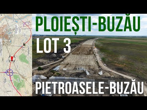 AUTOSTRADA A7 Ploiești - Buzău Lot 3 Pietroasele - Buzau | Stadiu lucrari 07.08.2024 Nurol
