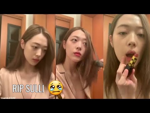 190928-Sulli Instagram Live "Make up Tutorial" Oops ! 🙈 #sulli #IGLIVE #NoBra