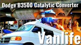 Vanlife/1998 Dodge 3500 Catalytic Converter Install/Dodge van
