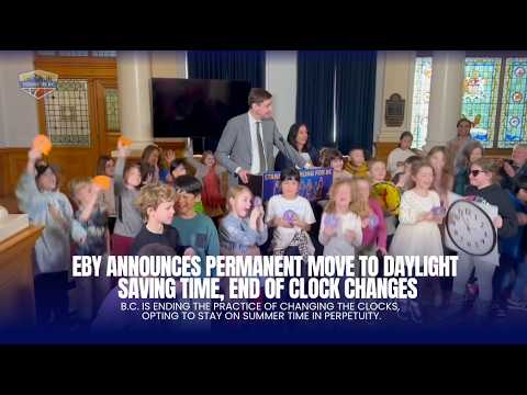 Eby announces permanent move to Daylight Saving Time, end of clock changes