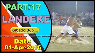 (13) Landeke (Moga) Kabbaddi Tournament 1 April 2016