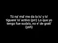 El Alfa El Jefe Arrebatao Lyrics