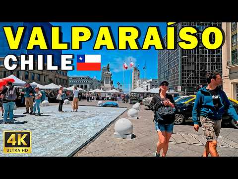 🇨🇱 VALPARAISO, CHILE: Immersive First-Person City Walking Tour | 4K Walk