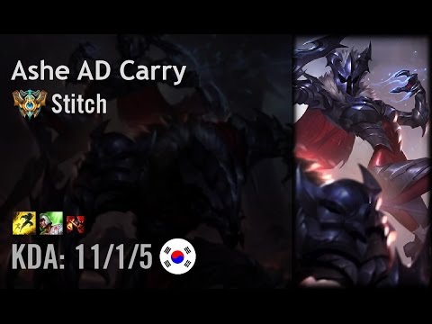 Ashe AD Carry vs Caitlyn - Stitch - KR Challenger Patch 6.10
