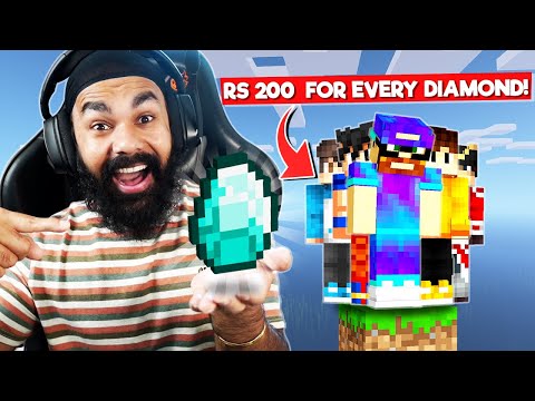 RS 200 FOR EVERY DIAMOND | MINECRAFT