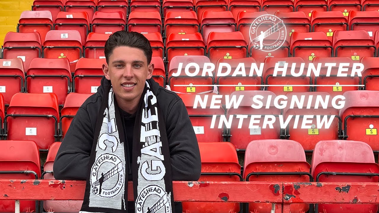 “It was an easy decision!” 🤩 | Jordan Hunter signs for Gateshead FC | FIRST INTERVIEW