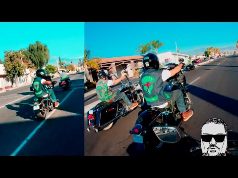 Biker Crew Tries Stopping Rider From Passing | BIKER VS BIKERS | Crazy Hectic Biker Moments
