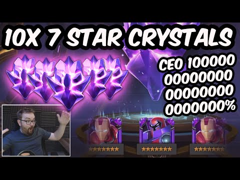 MY LUCKIEST 7 STAR CRYSTAL OPENING?! - CEO 1000000000000000% - Marvel Contest of Champions