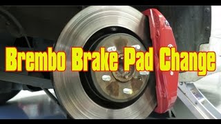 Speedy's Garage Brembo Brake Pad Change Genesis Coupe