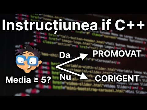 Video: Instrucțiunea de decizie în C++: if, else, switch, case