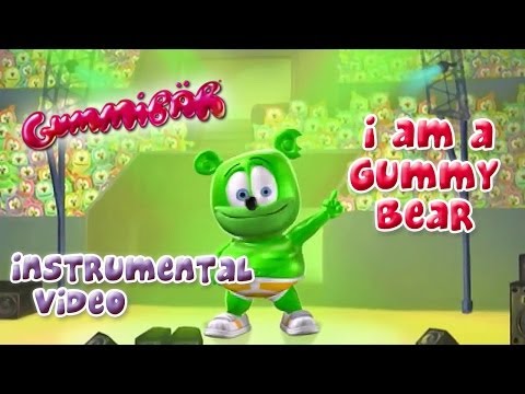 The Gummy Bear Song Instrumental With Lyrics - Gummibär The Gummy Bear