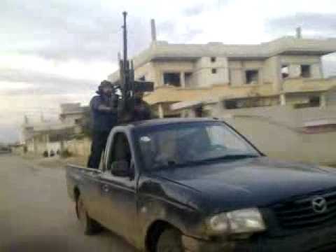 استهداف نقاط تمركز قوات النظام في كتيبة الهندسة في الرستن في ريف حمص بواسطة رشاش دوشكا من قبل كتيبة الناصر