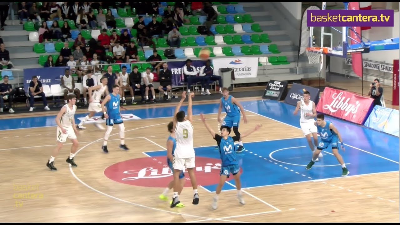 MATTEO SPAGNOLO (´03) . 1,92  m. Real Madrid.- Torneo U18 Unelco-Tenerife (BasketCantera.TV)