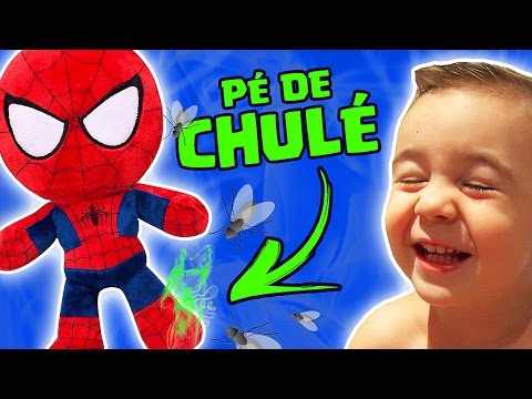 Homem Aranha Pé de Chulé! Spiderman Cabeçudo de Pelúcia Video