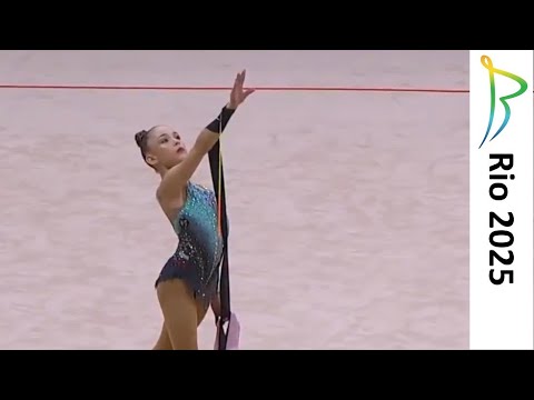 Stiliana Nikolova Ribbon Qualification (29.05) 2025 Rio Rhythmic Gymnastics  World Championships BRA
