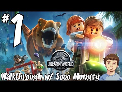 LEGO Jurassic World Walkthrough - PART 1 - Raptor Box!!! (PS4, Xbox One, PC Let's Play Gameplay)