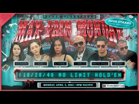 MAX PAIN MONDAY!! Nate Hill, Lynne, DGAF, Sashimi, Sia & DK!! Commentary by RaverPoker
