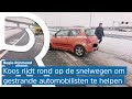 Auto's in de berm en op de vangrail: berger Koos heeft het er druk mee