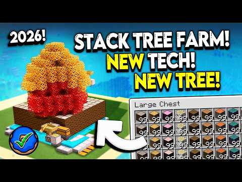 30,000 Logs in 5 Mins! INSANE All Wood Farm for Minecraft 1.21/26.1+!