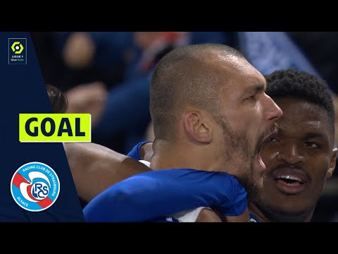 Goal Ludovic AJORQUE (77' - RCSA) RC STRASBOURG ALSACE - STADE RENNAIS FC (2-1) 21/22